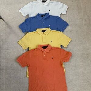 Boys Iconic Mesh Polo by Ralph Lauren shirts size L lot of 4
